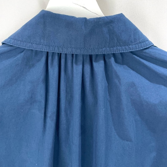 COS Blue Long Jacket with Gathered Back Size 2 - Picture 11 of 13